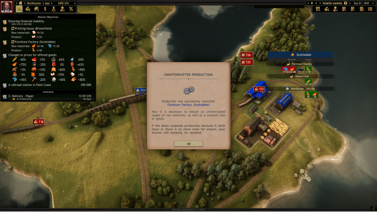 Railroad Corporation - Volatile Markets DLC